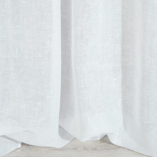 Hotová záclona s krúžkami - Viola biela pololesklá